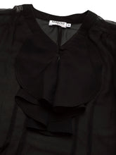 Load image into Gallery viewer, frill neck cap sleeve blouse