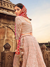Load image into Gallery viewer, Lavender Pink Georgette Lehenga Choli Having Lucknowi work and Banarasi Dupatta