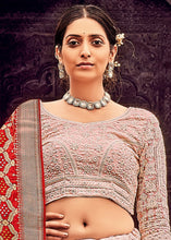 Load image into Gallery viewer, Lavender Pink Georgette Lehenga Choli Having Lucknowi work and Banarasi Dupatta