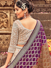 Load image into Gallery viewer, Shades Of Brown Georgette Lehenga Choli Having Lucknowi work and Banarasi Dupatta