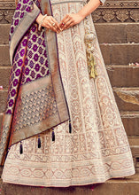 Load image into Gallery viewer, Shades Of Brown Georgette Lehenga Choli Having Lucknowi work and Banarasi Dupatta