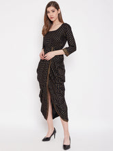 Load image into Gallery viewer, Overlap side cowl dress