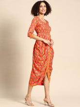 Load image into Gallery viewer, Side cowl Asymmetric overlap Dress