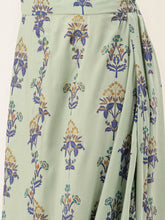 Load image into Gallery viewer, Crop top with cowl dhoti skirt