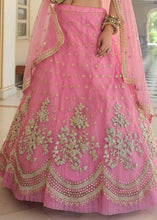 Load image into Gallery viewer, French Rose Pink Soft Net Lehenga Choli with Dori &amp; Sequins work