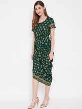 Load image into Gallery viewer, Asymmetric side cowl dress