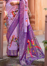 Load image into Gallery viewer, Shades Of Purple Paithani Silk Saree