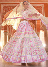 Load image into Gallery viewer, Pearl White Organza Lehenga Choli with Thread &amp; Gota work
