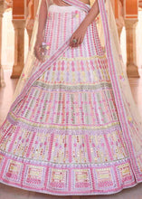 Load image into Gallery viewer, Pearl White Organza Lehenga Choli with Thread &amp; Gota work