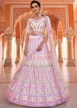 Load image into Gallery viewer, Pearl White Organza Lehenga Choli with Thread &amp; Gota work