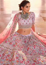 Load image into Gallery viewer, Coin Grey Crepe Lehenga Choli with Thread, Zarkan &amp; Zari work