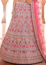 Load image into Gallery viewer, Coin Grey Crepe Lehenga Choli with Thread, Zarkan &amp; Zari work
