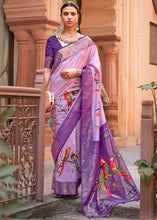Load image into Gallery viewer, Shades Of Purple Paithani Silk Saree