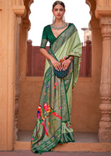 Load image into Gallery viewer, Shades Of Green Paithani Silk Saree