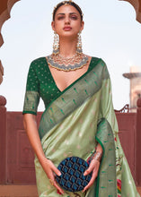 Load image into Gallery viewer, Shades Of Green Paithani Silk Saree