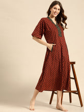 Load image into Gallery viewer, Kaftan Dress with side pockets