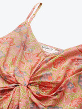 Cargar imagen en el visor de la galería, Front twist strap printed dress