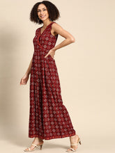 Load image into Gallery viewer, Overlap neck pleated jumpsuit