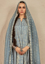 Load image into Gallery viewer, Lava Grey Digital Printed Cotton Silk Suit With Parsi Embroidery work