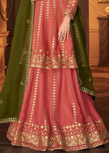 Load image into Gallery viewer, Brink Pink Georgette Embroidered Lehenga Suit