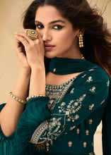 Load image into Gallery viewer, Sacramento Green Georgette Salwar Suit with Embroidery work