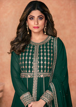 Load image into Gallery viewer, Castleton Green Georgette Embroidered lehenga Suit