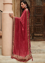 Load image into Gallery viewer, Cerise Pink Digital Printed Designer Silk Suit