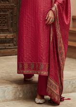 Load image into Gallery viewer, Cerise Pink Digital Printed Designer Silk Suit