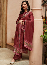 Load image into Gallery viewer, Sienna Brown Digital Printed Designer Silk Suit