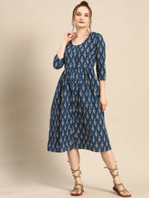 Load image into Gallery viewer, Front button down with pleats midi dress