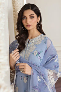 EMBROIDERED PRINTED CHIFFON UF-409