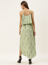 Load image into Gallery viewer, Printed Flare yoke with U hem long dress