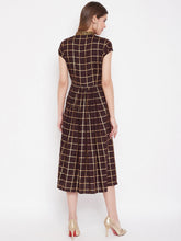 Load image into Gallery viewer, Midi Flare Dress with front loops