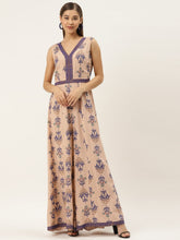 Load image into Gallery viewer, Front borders with kalidar pants printed jumpsuit
