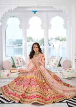 Load image into Gallery viewer, Shades Of Pink Heavy Embroidered Organza Lehenga
