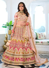 Load image into Gallery viewer, Shades Of Pink Heavy Embroidered Organza Lehenga