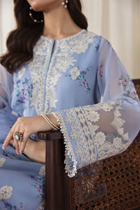 EMBROIDERED PRINTED CHIFFON UF-409