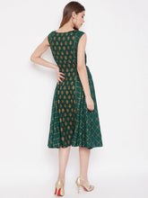 Load image into Gallery viewer, Front yoke side waist tie midi dress