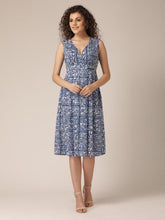 Load image into Gallery viewer, Overlap Yoke Midi Dress