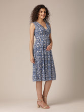 Load image into Gallery viewer, Overlap Yoke Midi Dress
