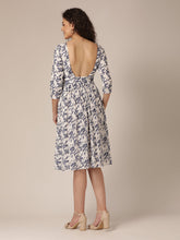 Load image into Gallery viewer, Deep back pleated Midi Dress