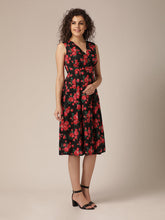 Load image into Gallery viewer, Overlap Yoke Midi Dress