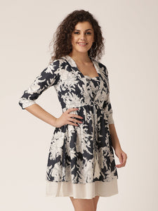 Two layer Short collar Dress