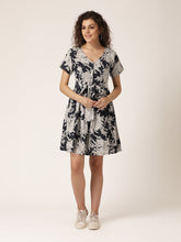 Load image into Gallery viewer, Front tie with placket mini dress