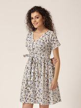 Load image into Gallery viewer, Front tie with placket mini dress