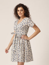 Load image into Gallery viewer, Front tie with placket mini dress