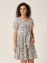 Load image into Gallery viewer, Front tie with placket mini dress