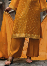 Load image into Gallery viewer, Honey Yellow Designer Woven Viscose Organza Salwar Suit with Embroidery work: Top Pick
