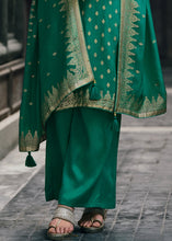 Load image into Gallery viewer, Munsell Green Designer Woven Viscose Organza Salwar Suit with Embroidery work: Top Pick