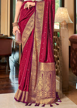 Load image into Gallery viewer, Magenta Pink Woven Two Tone Soft Silk Saree
